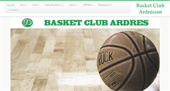 Desktop Screenshot of basketclubardres.com